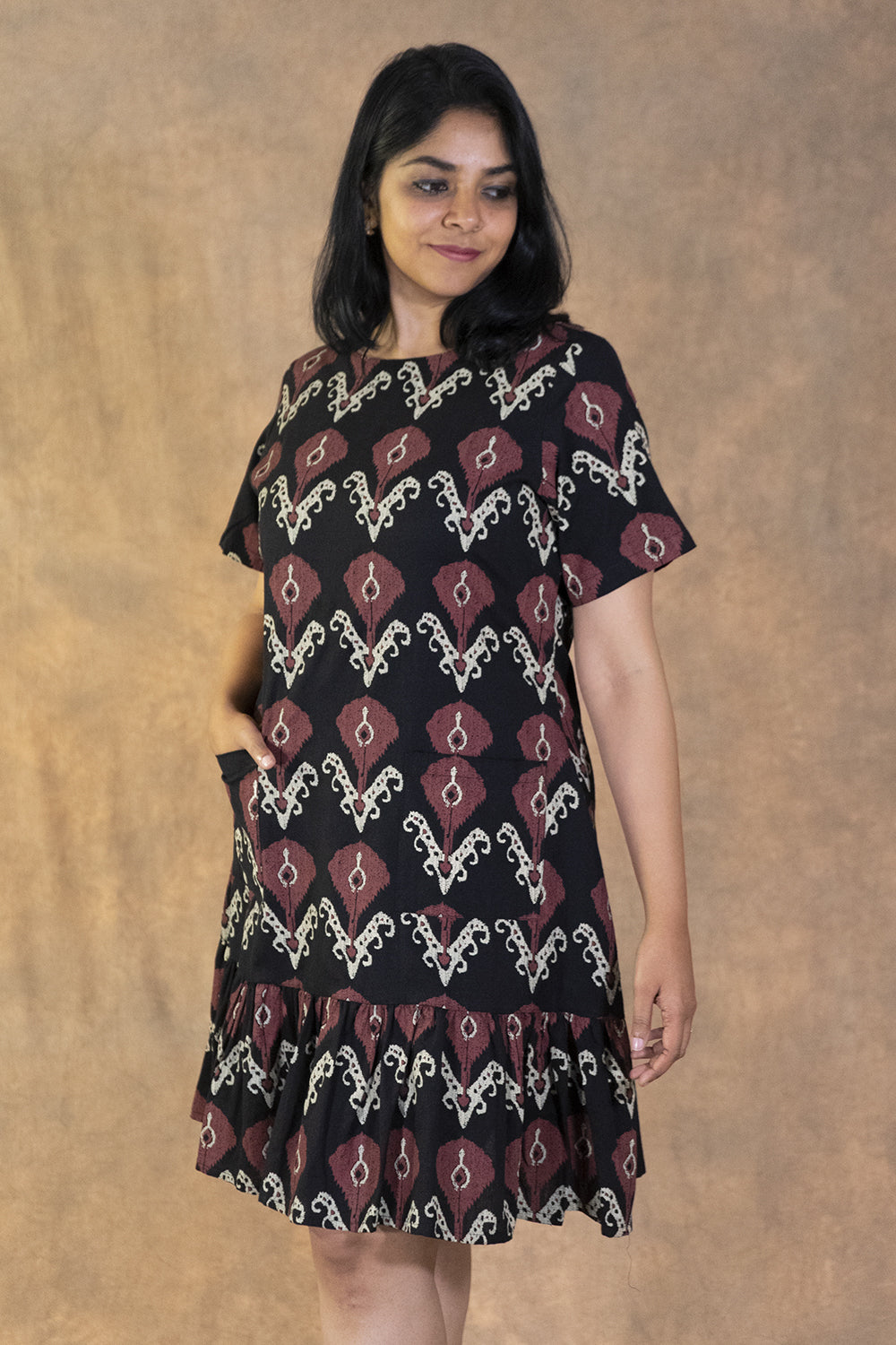 Sable Swirl Tunic Dress