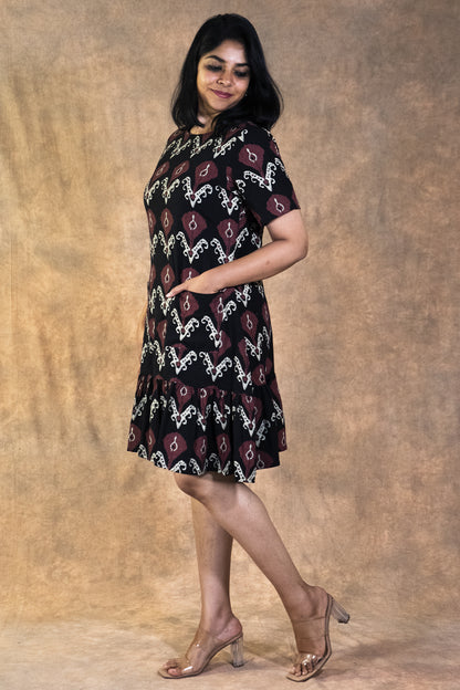 Sable Swirl Tunic Dress